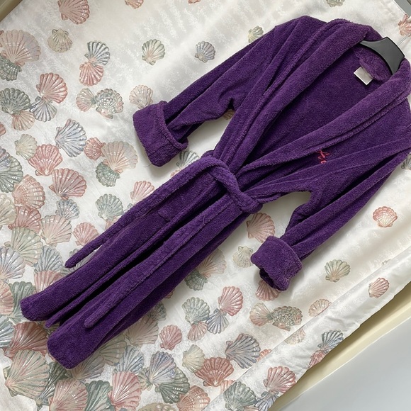 Bath Robe Purple Turkish Cotton - Picture 1 of 10